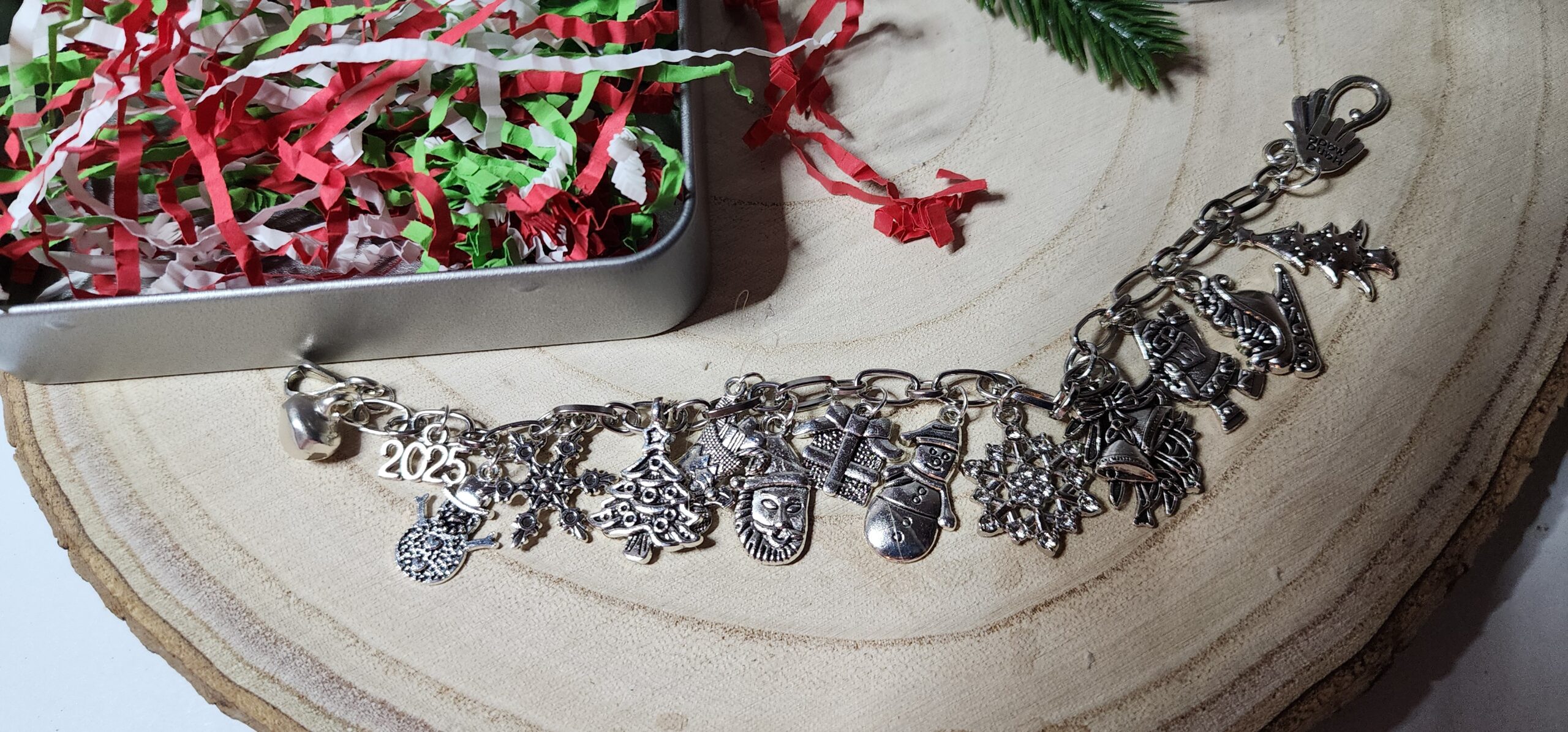 Winter wonderland christmas charm bracelet | snowflake, snowman & holiday charms | silver christmas jewelry gift Winter wonderland christmas charm bracelet | snowflake, snowman & holiday charms | silver christmas jewelry gift