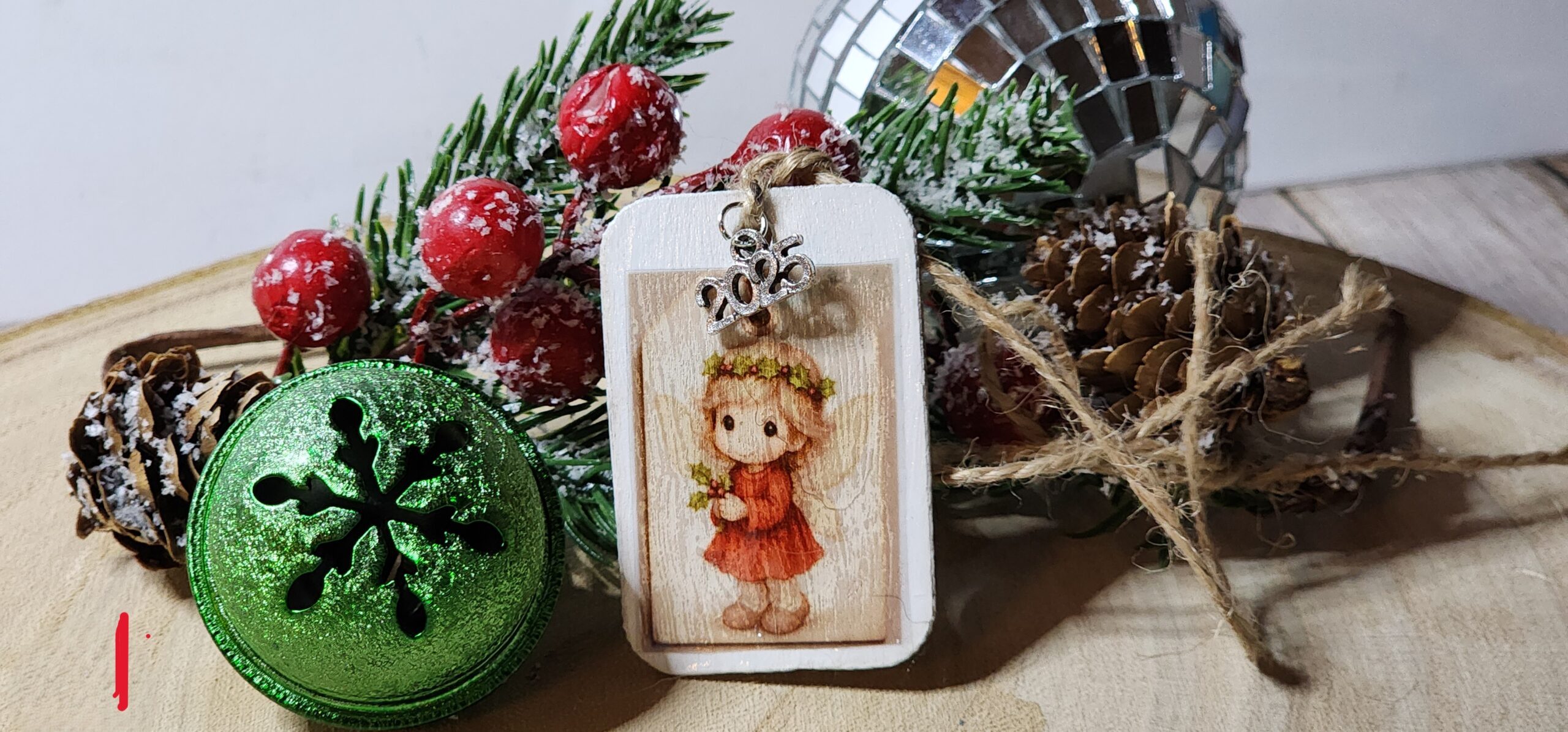 Handmade wooden vintage gift tags-2026 charm-assorted christmas designs Handmade wooden vintage gift tags-2026 charm-assorted christmas designs - image 28