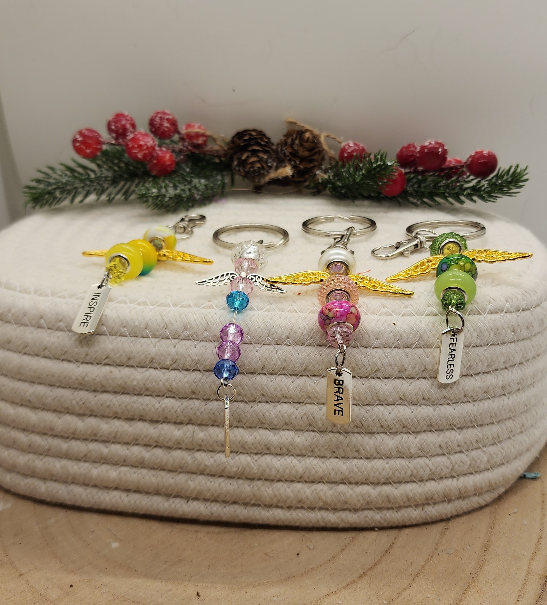 ๐ handmade beaded angel keychains & bag charms | inspirational guardian angel gifts | purse charms ๐ handmade beaded angel keychains & bag charms | inspirational guardian angel gifts | purse charms