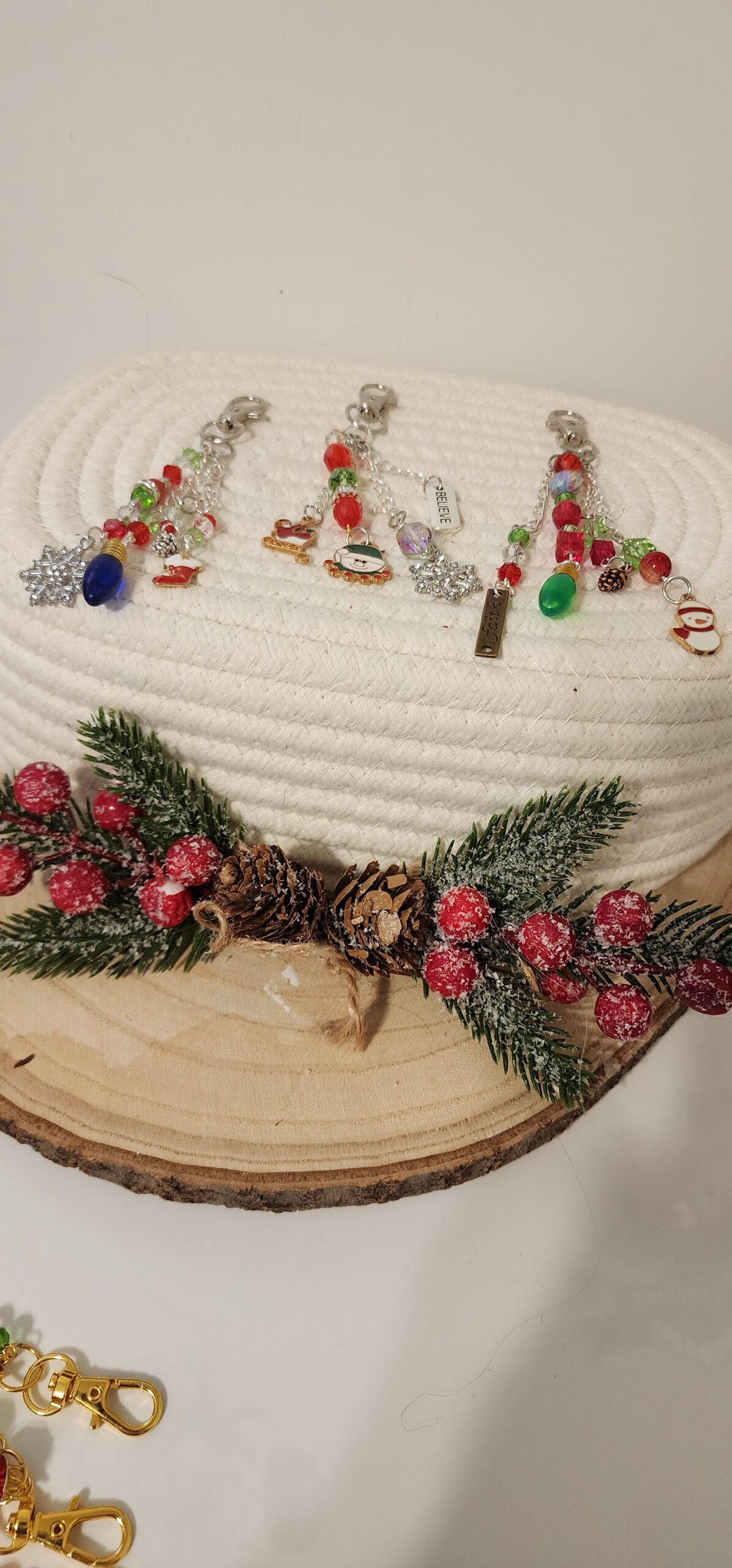 ๐ christmas bag charms โ handmade holiday beaded purse charms | festive santa, snowman & snowflake accessories ๐ christmas bag charms โ handmade holiday beaded purse charms | festive santa, snowman & snowflake accessories