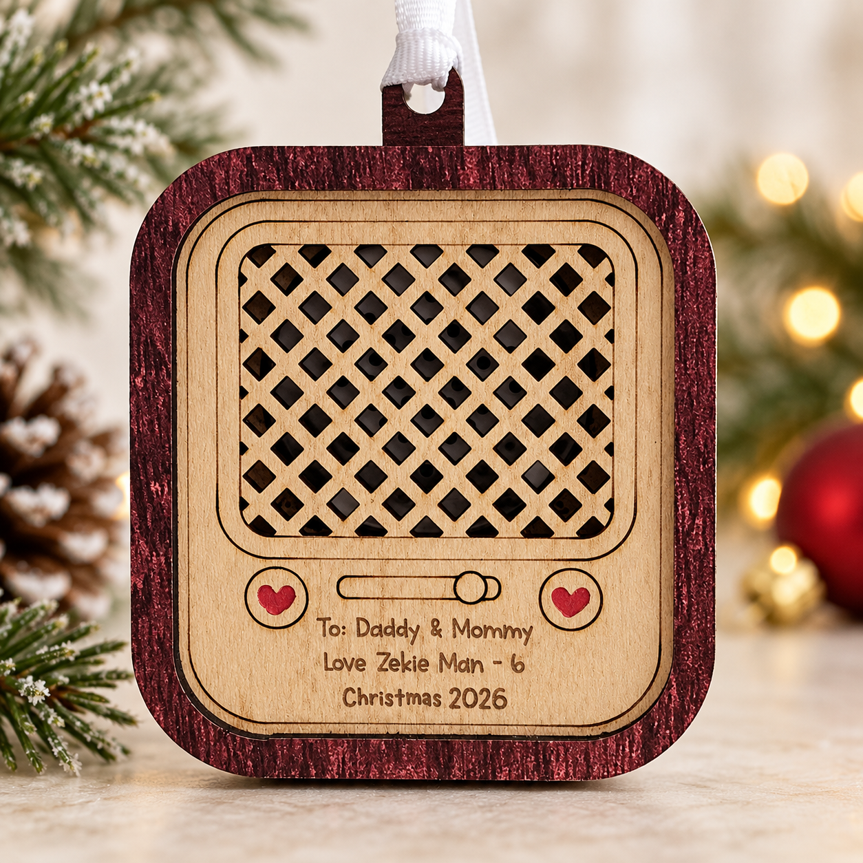Personalized voice recording ornament – 60 second recordable keepsake Personalized voice recording ornament – 60 second recordable keepsake - image 4