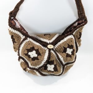 Boho Granny Coffee Shoulder Bag