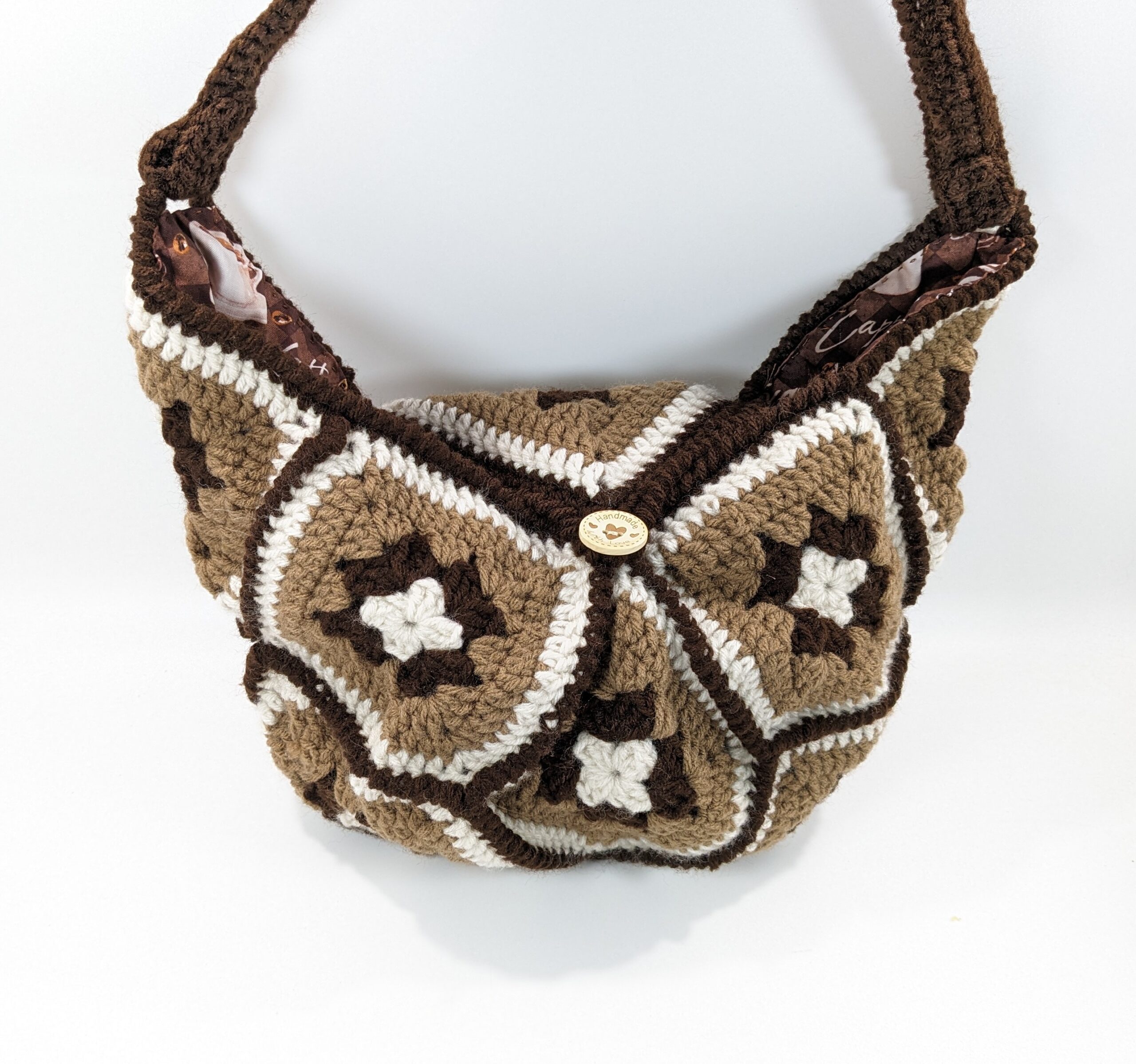 Boho granny coffee shoulder bag Boho granny coffee shoulder bag