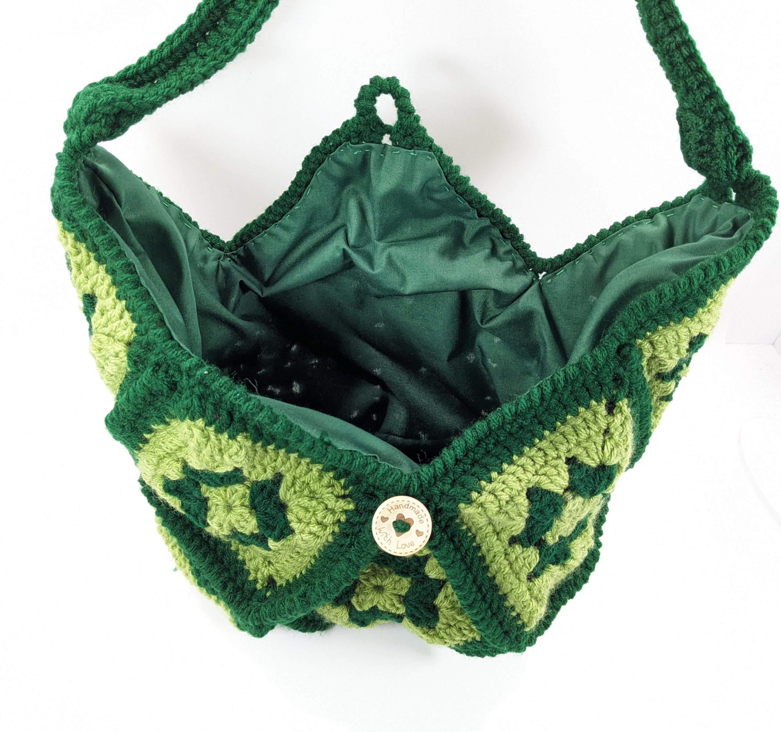 Boho granny green shoulder bag Boho granny green shoulder bag