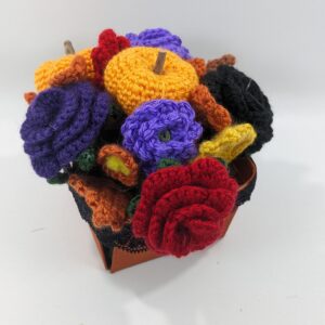 Basket bouquet fall/halloween decor