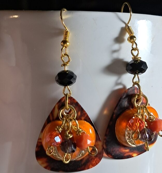 Guitar pick earrings music lover gift Guitar pick earrings music lover gift