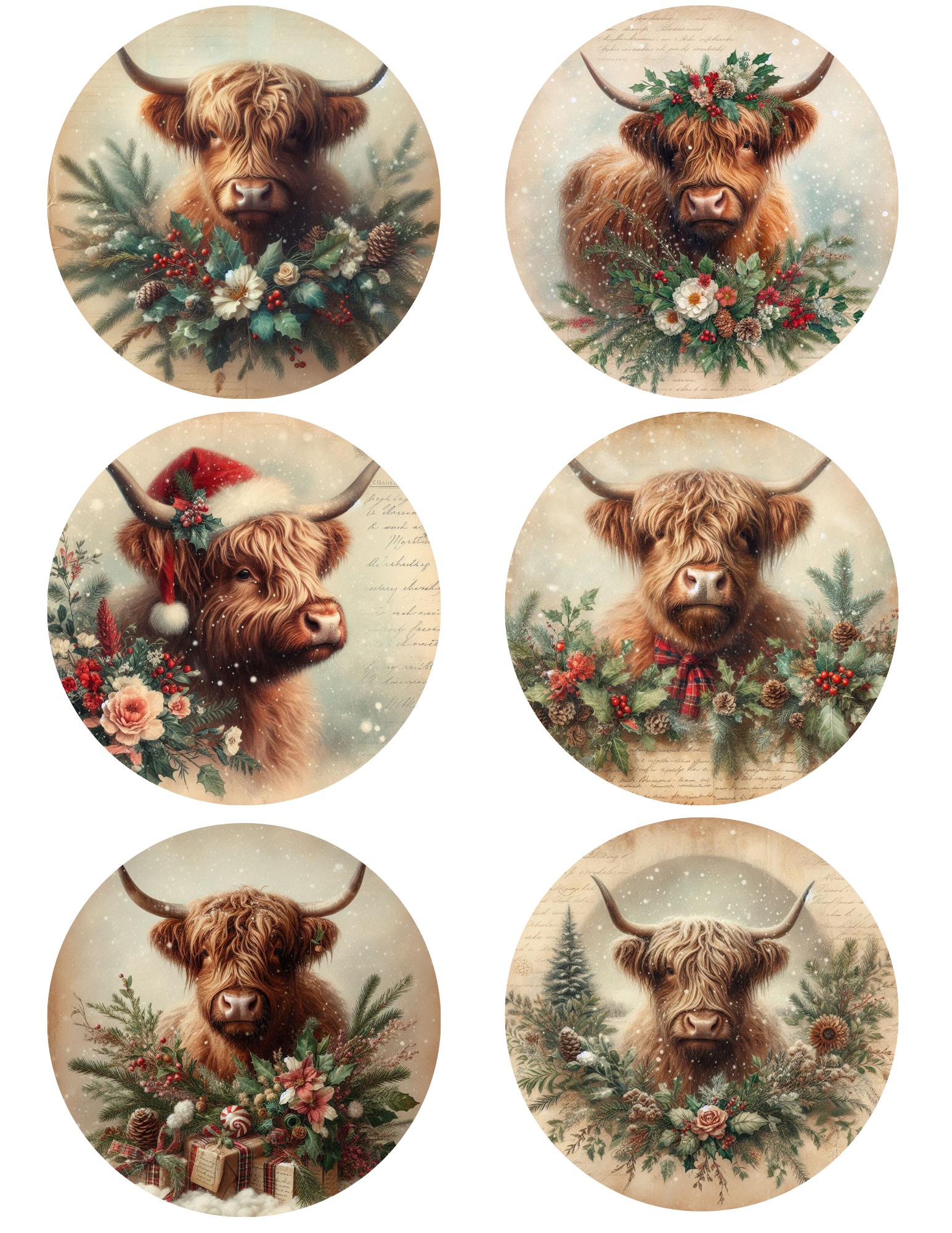 Handmade wooden vintage gift tags-2026 charm-assorted christmas designs Handmade wooden vintage gift tags-2026 charm-assorted christmas designs - image 15
