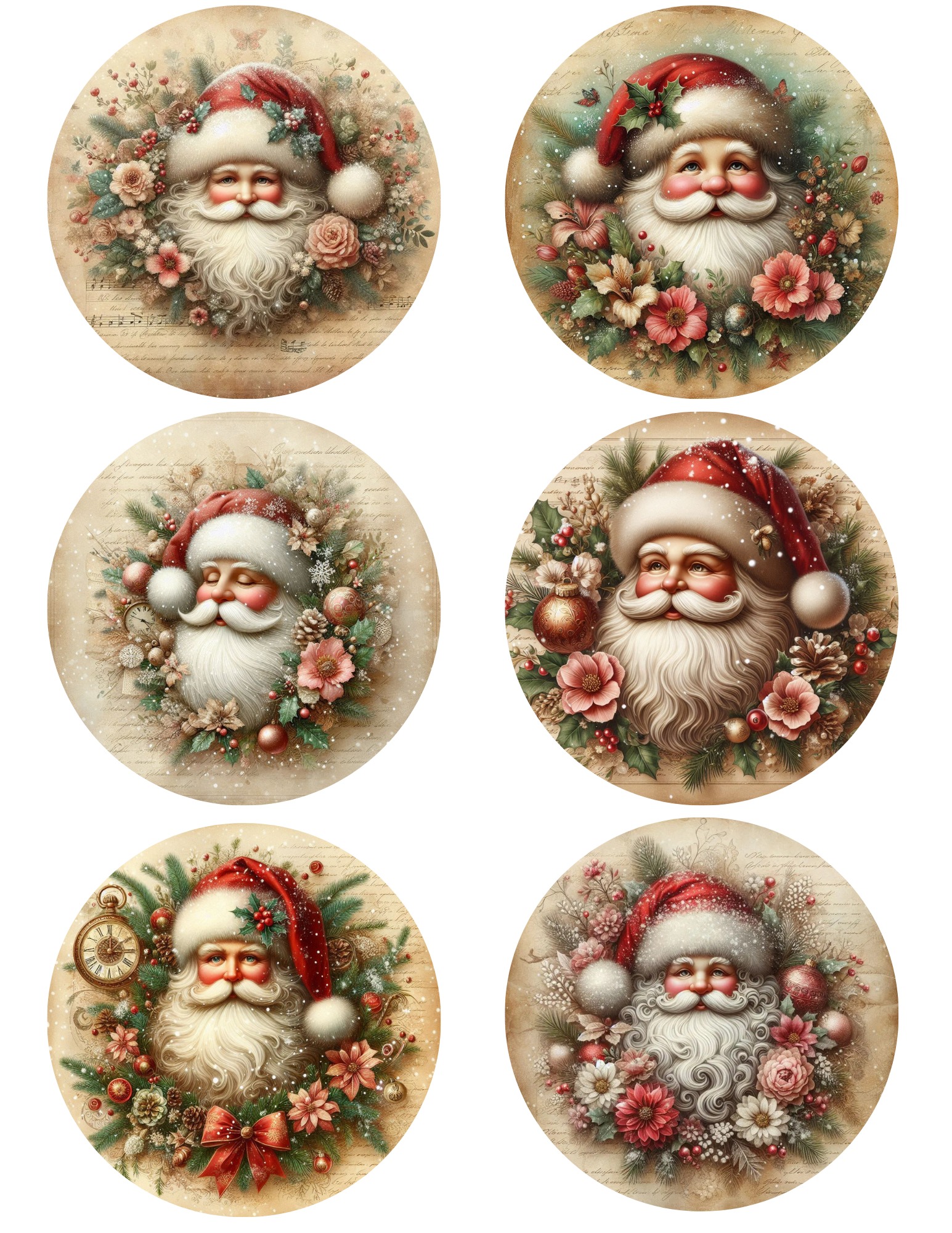 Handmade wooden vintage gift tags-2026 charm-assorted christmas designs Handmade wooden vintage gift tags-2026 charm-assorted christmas designs - image 18