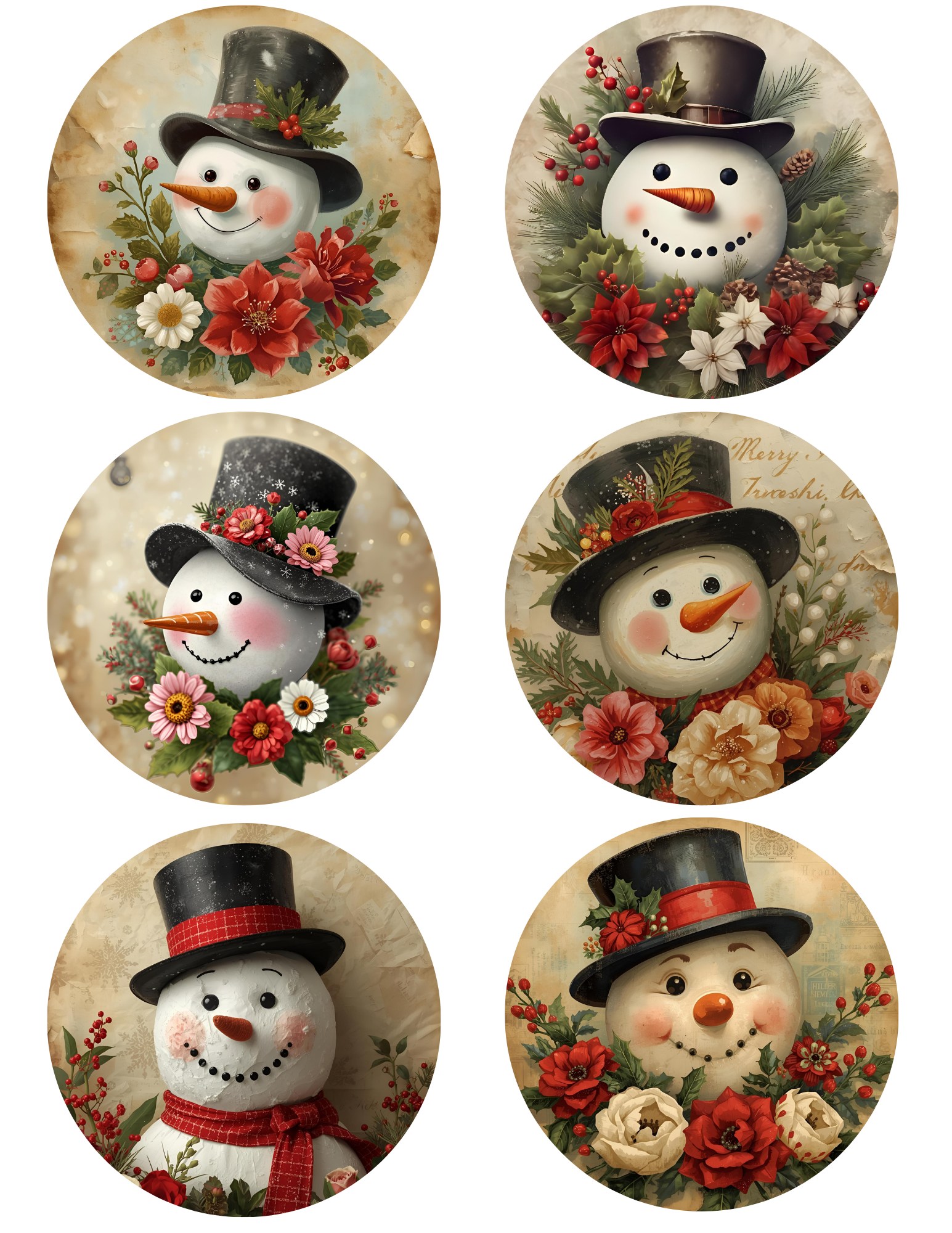 Handmade wooden vintage gift tags-2026 charm-assorted christmas designs Handmade wooden vintage gift tags-2026 charm-assorted christmas designs - image 20