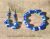 Blue Polka Dot Bead Jewelry Set