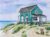 Fabulous Beach House Original Watercolor Painting